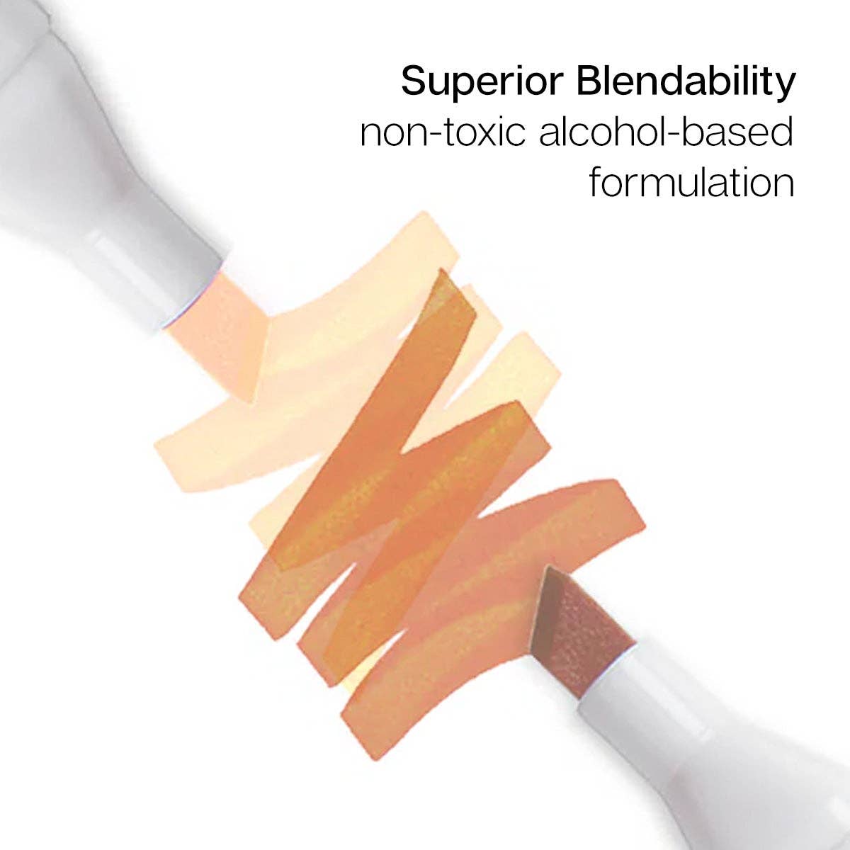 PRO Double-Ended Alcohol Markers – 12 Neutral Colors, Dual-Tip Art Markers for Drawing & Illustration