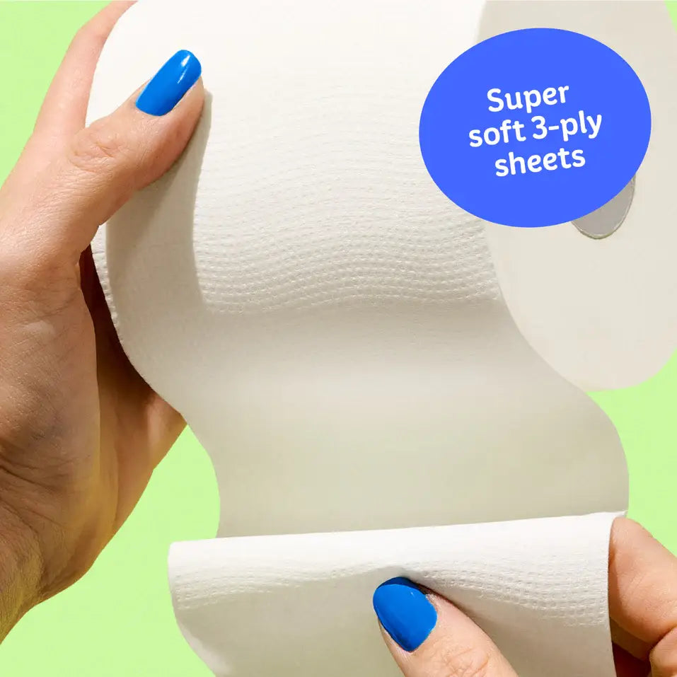 100% Bamboo Toilet Paper – Eco Friendly Sustainable Bathroom Tissue | Natural Bamboo Toilet Roll- 1 Roll