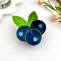 Blueberry Cluster Acetate Claw Clip, Cute Fruit Hair Clip | Blue Summer Aesthetic Everyday Hair Accessory