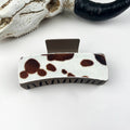 Western Cowboy Leather Hair Claw Clip – Vintage Rustic Cowgirl Hair Accessory