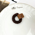 Thick Braided Dark Coffee Hair Tie – High Elastic Ponytail Holder | Minimalist Everyday Hair Accessory