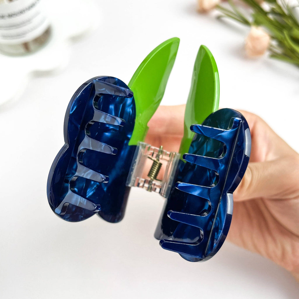 Blueberry Cluster Acetate Claw Clip, Cute Fruit Hair Clip | Blue Summer Aesthetic Everyday Hair Accessory