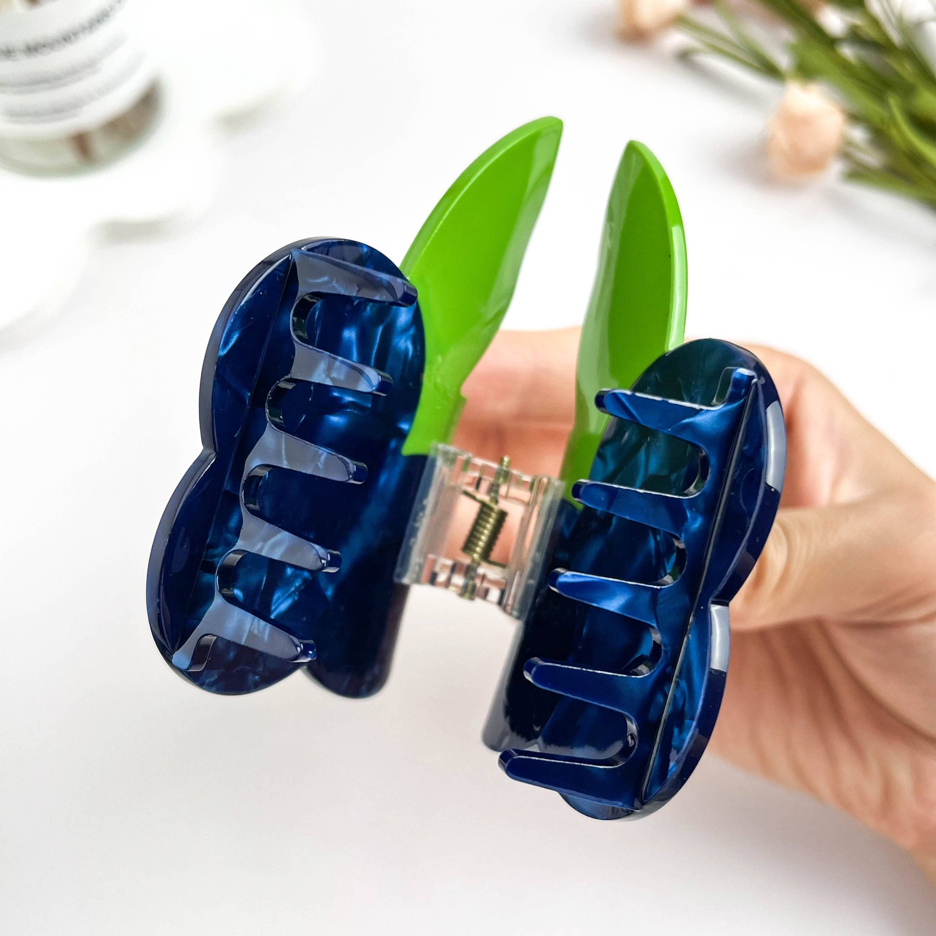 Blueberry Cluster Acetate Claw Clip, Cute Fruit Hair Clip | Blue Summer Aesthetic Everyday Hair Accessory