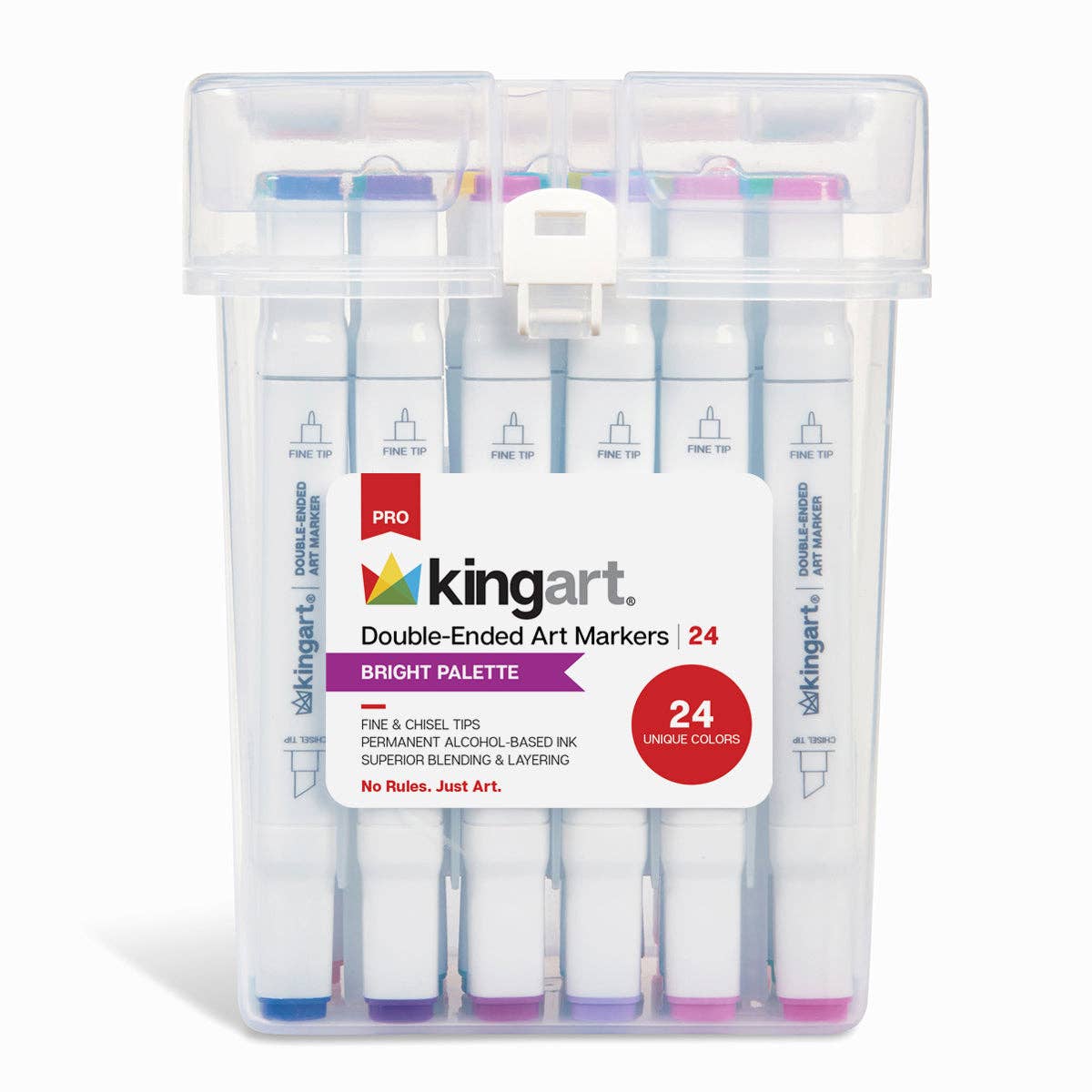 PRO Double-Ended Alcohol Markers - 24 Bright Colors