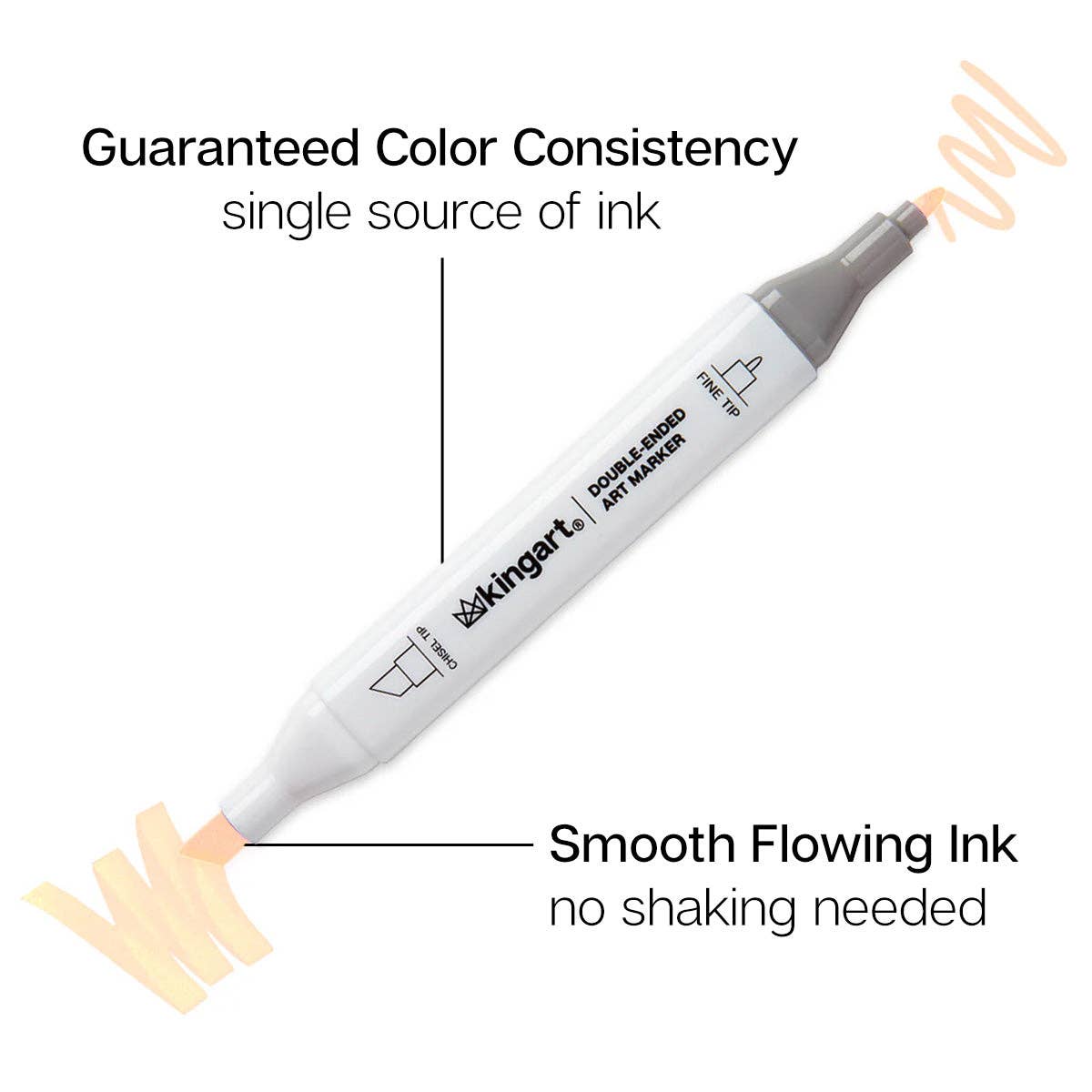 PRO Double-Ended Alcohol Markers – 12 Neutral Colors, Dual-Tip Art Markers for Drawing & Illustration