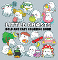 Little Ghost Bold and Easy Coloring Book – Cute Halloween Coloring Book for Kids & Adults