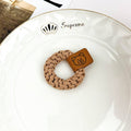 Thick Braided Khaki Hair Tie – High Elastic Ponytail Holder | Minimalist Everyday Hair Accessory