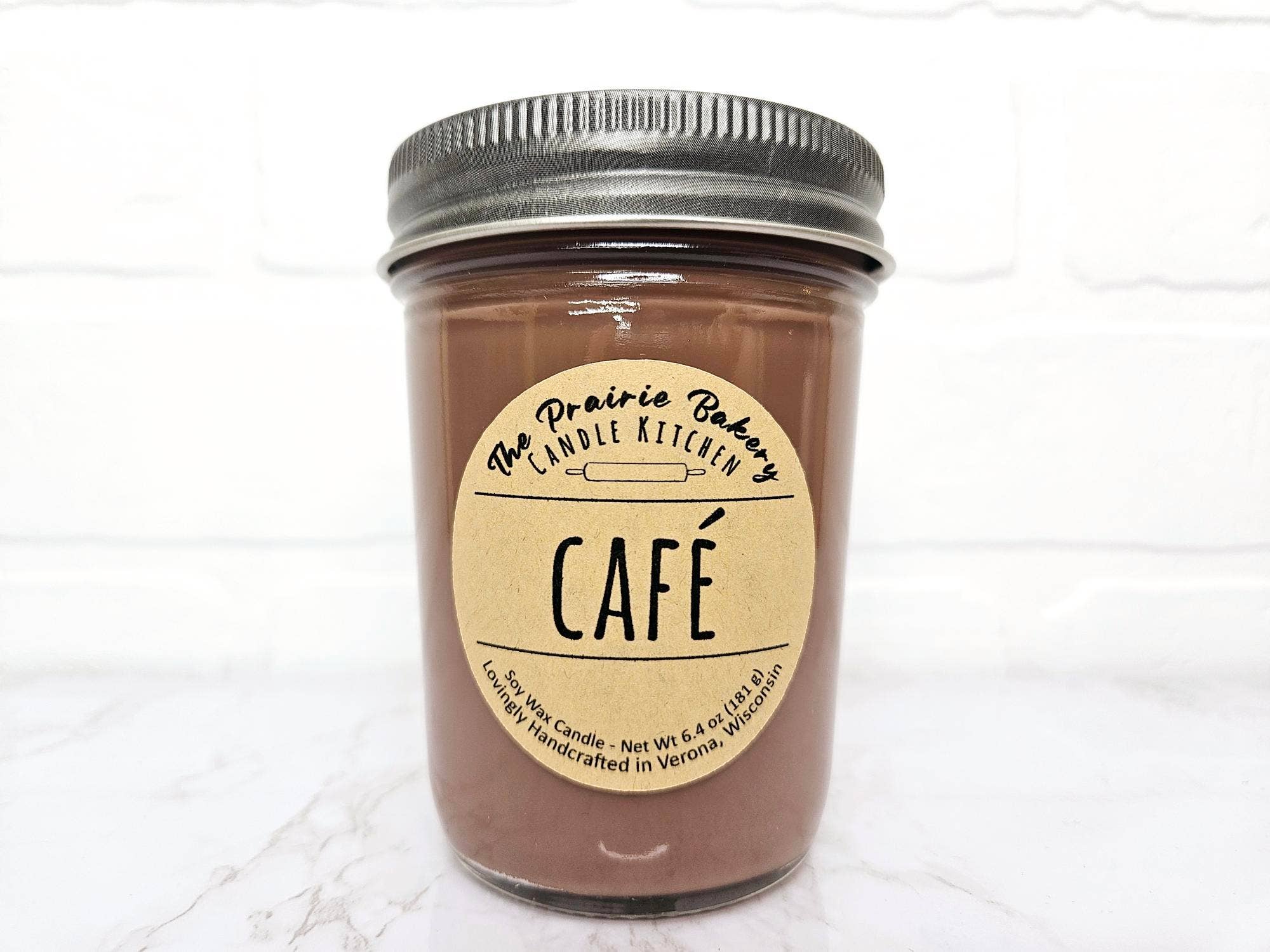 Coffee Hazelnut Espresso Soy Wax Candle, Café Inspired Coffee Scent | Cozy Home Fragrance
