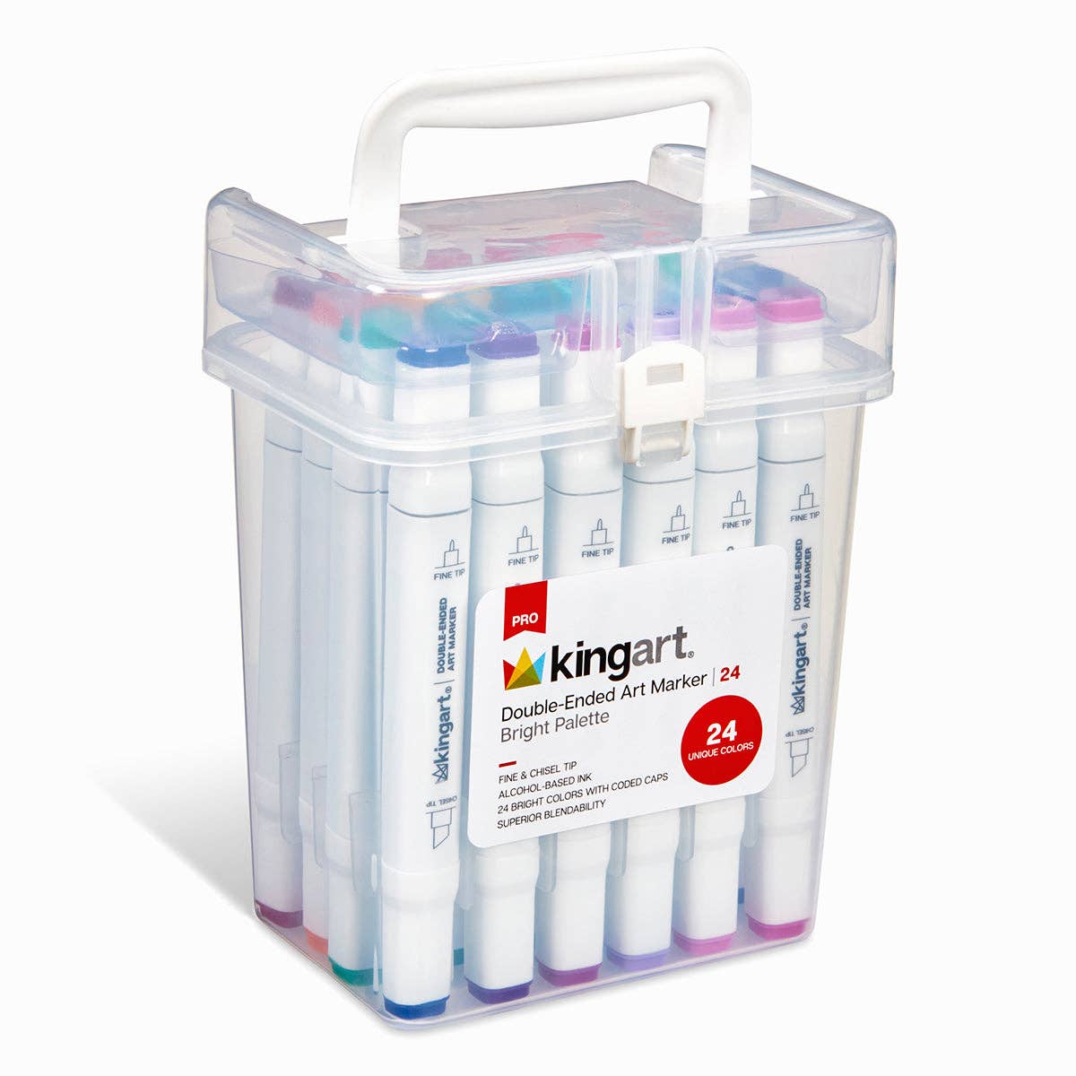 PRO Double-Ended Alcohol Markers - 24 Bright Colors
