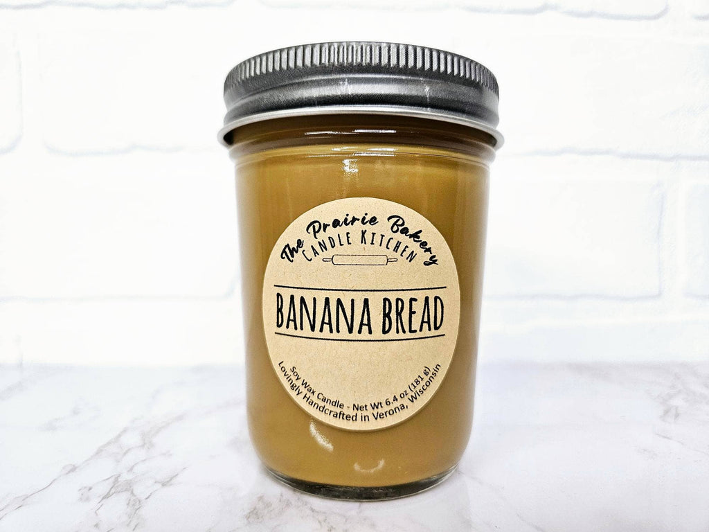 Banana Bread Soy Wax Candle – Warm Bakery Scent | Sweet Fruity Baked Good Home Fragrance