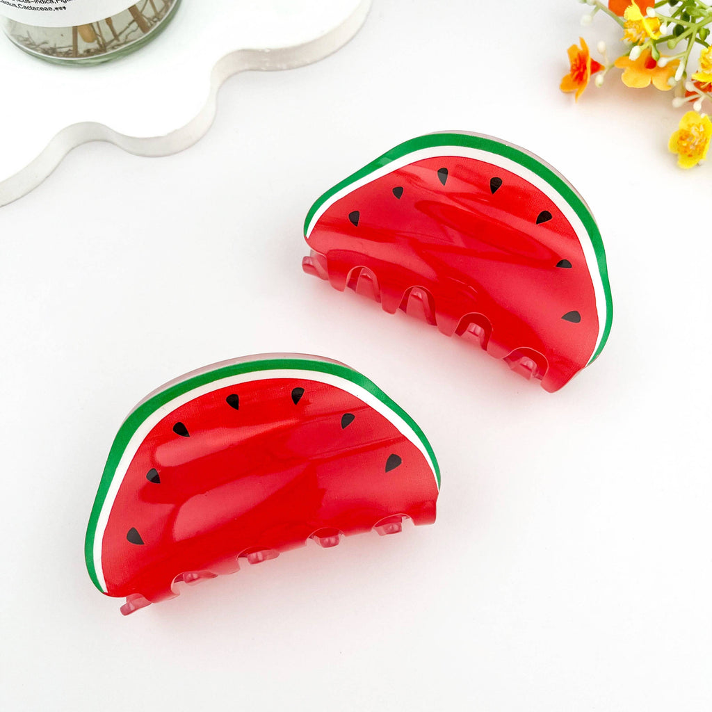 Juicy Watermelon Fruit Hair Claw Clip