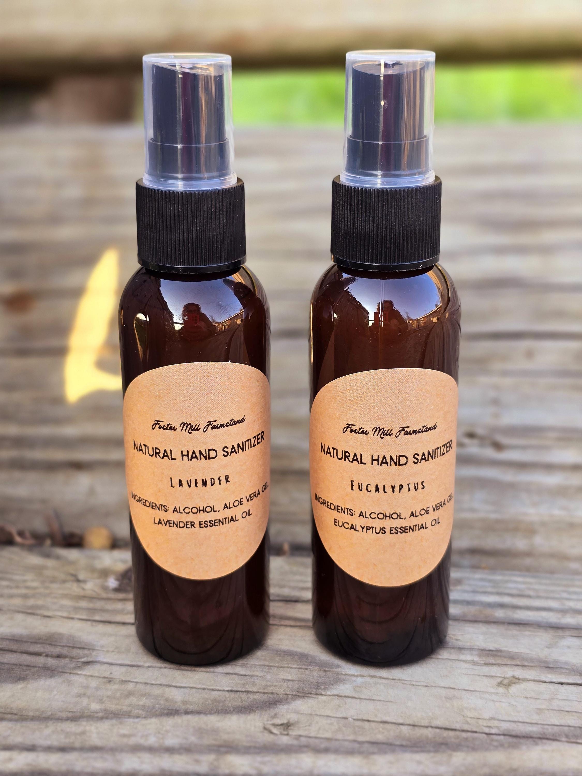 Natural Hand Sanitizer Spray | Aloe Vera & Essential Oils | Moisturizing Travel Hand Sanitizer