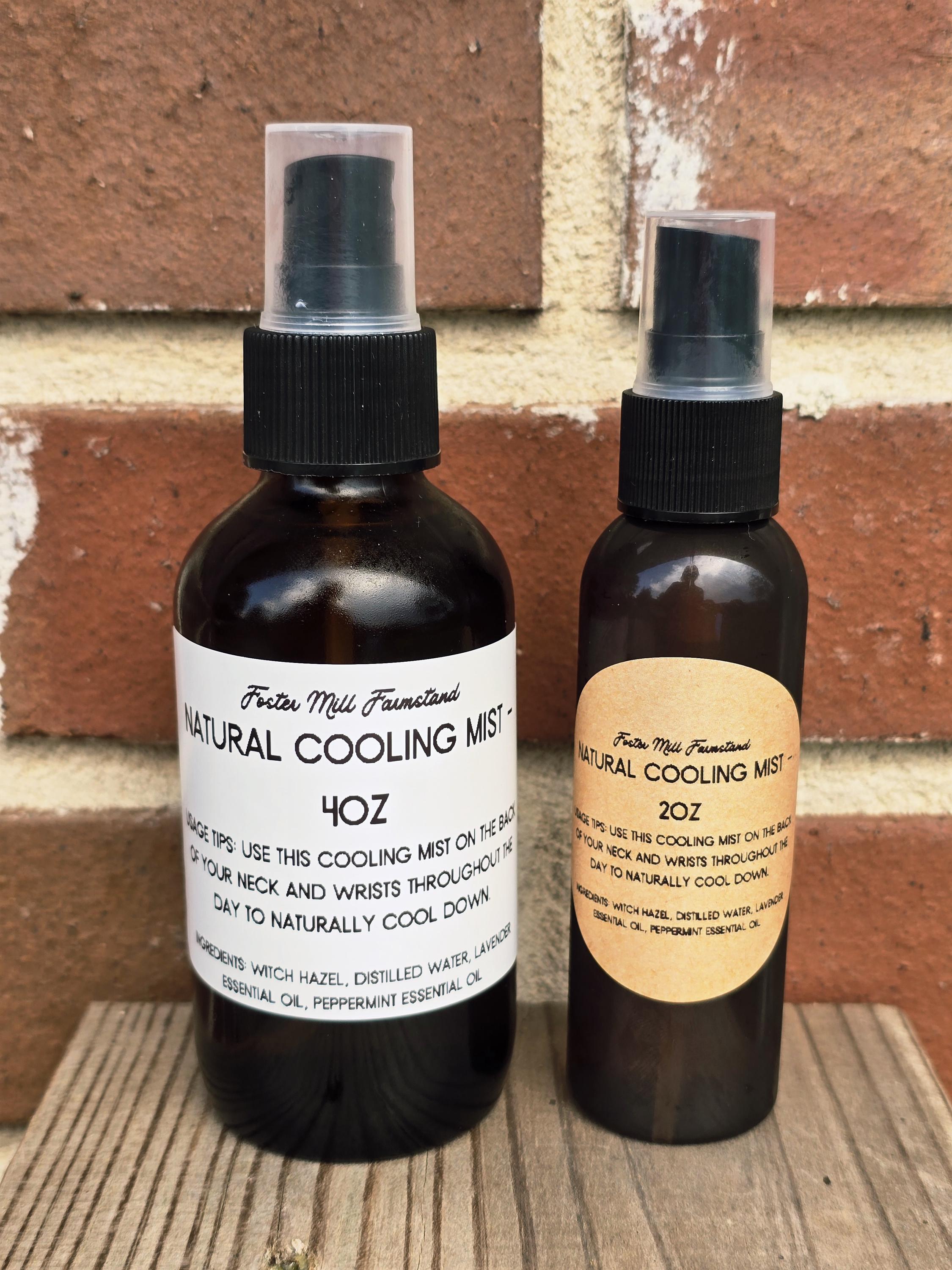 Natural Cooling Mist Spray: Non-Toxic Summer Skincare - Travel Size