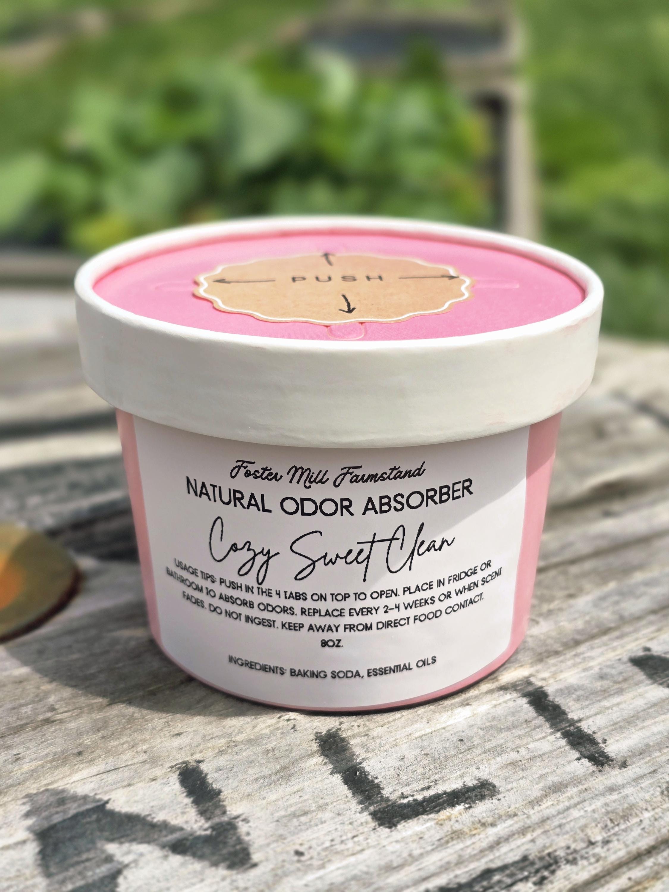Natural Odor Absorber | Clean Scent Home Freshener | Non Toxic Deodorizer | Baking Soda Air Freshener | Pet Safe & Eco Friendly