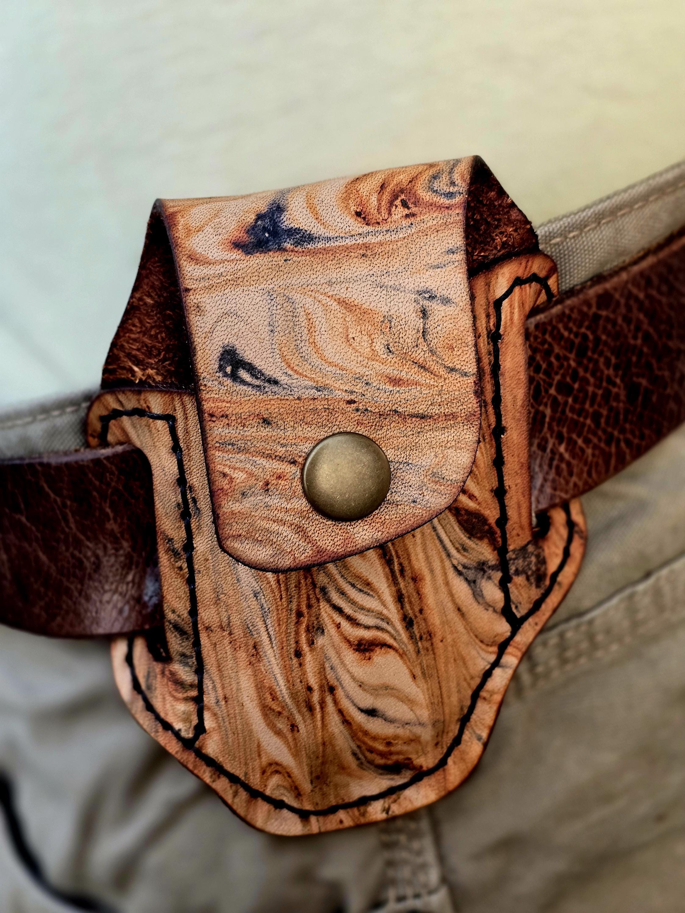 Marbled Leatherman Holster | Handmade Leather Leatherman Holster | Leather Multitool Belt Sheath | EDC Tool Pouch
