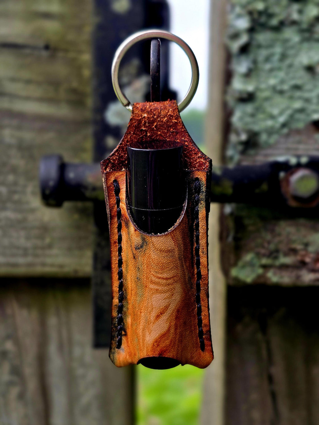 Leather Chapstick Holder Keychain | Lip Balm Holder | Chapstick Keychain | Leather Keychain | Gift for Her | Handmade Lip Balm Holder