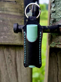 Leather Chapstick Holder Keychain | Lip Balm Holder | Chapstick Keychain | Leather Keychain | Gift for Her | Handmade Lip Balm Holder