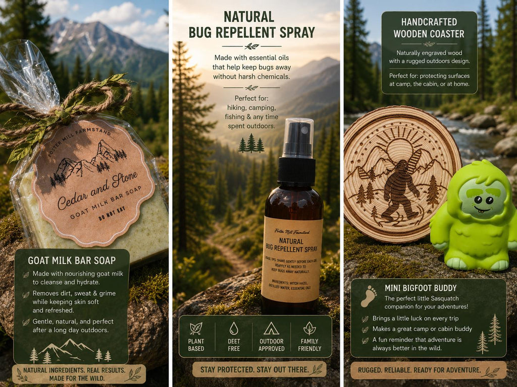 Outdoorsman Gift Box | Bigfoot Gift Set | Camping Gift for Men | Sasquatch Gift Box | Hunting Gift | Hiking Gift | Nature Lover Gift