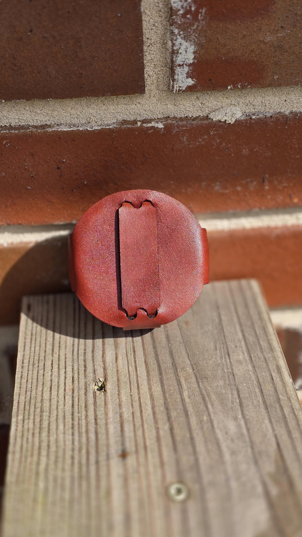 Handmade Leather Dip Can Holder – Custom Engraved Chew Can Holder, Personalized Leather Tobacco Accessory Gift